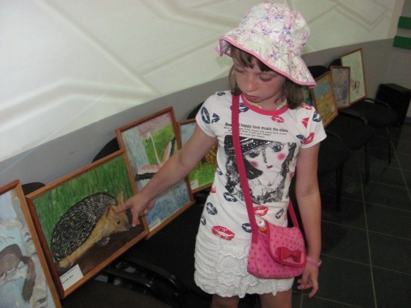 Фото к Открытие выставки «Зеленая планета глазами детей»