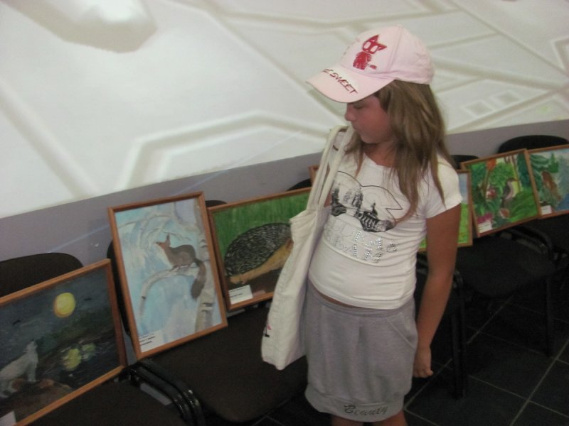 Фото к Открытие выставки «Зеленая планета глазами детей»