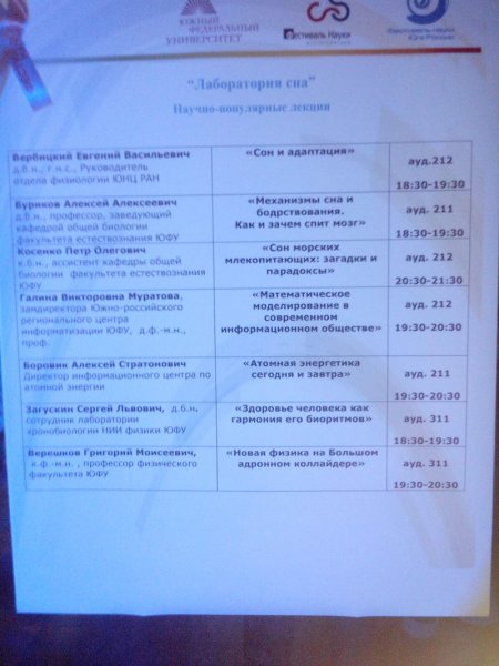 Фото к Открытие IV Фестиваля науки Юга России